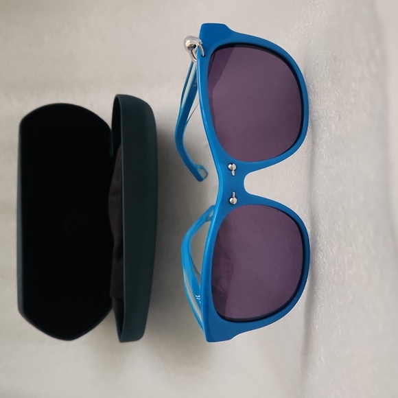 Diesel "piercings" design wayfarer sunglasses  Turquoise Ocean blue - Picture 2 of 6